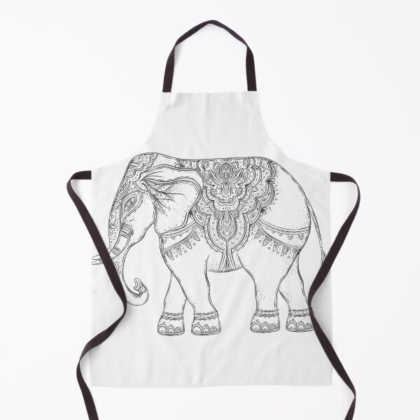 Item preview, Ganesh Black and White Elephant Lord designed and sold by raliceyoga.