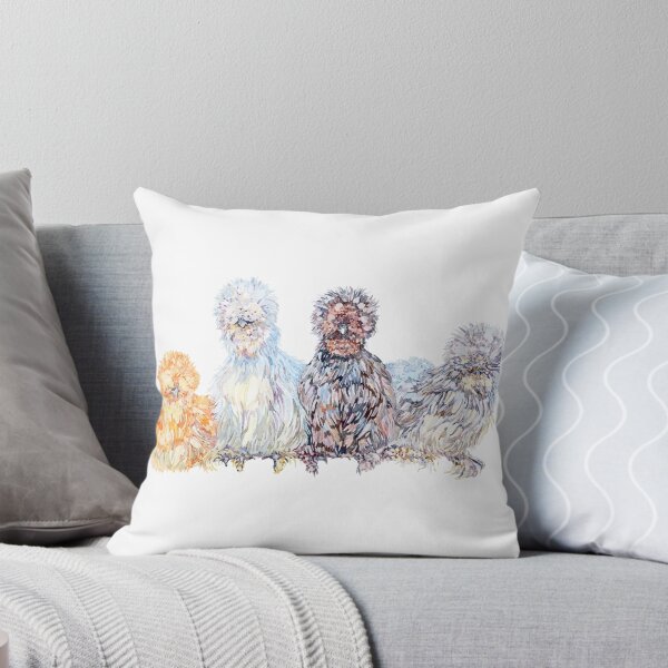 Item preview, Silkie Chicken Huddle designed and sold by becca-boyce.