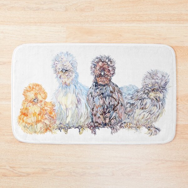 Item preview, Silkie Chicken Huddle designed and sold by becca-boyce.