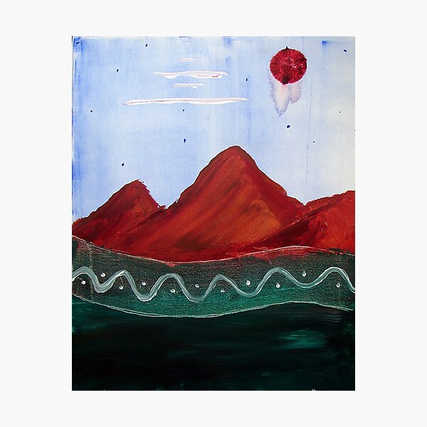 Red Mountains Photographic Print