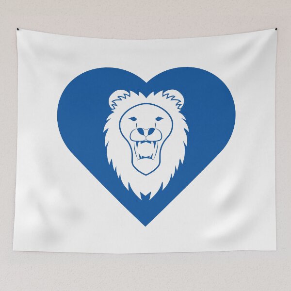 Item preview, Lion Mascot Cares Blue designed and sold by cmd-art.