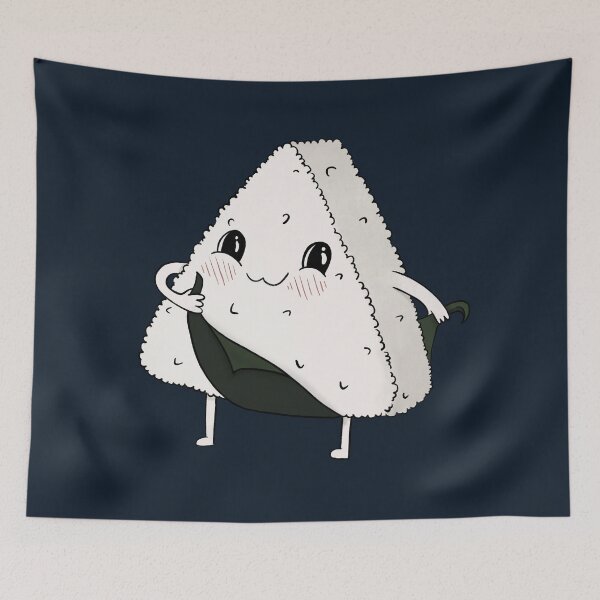 Item preview, Onigiri Bath Time Blue designed and sold by mmp2011.