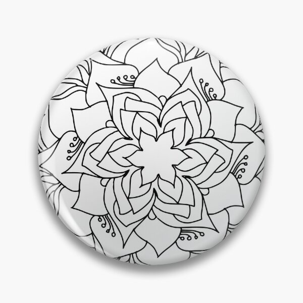 Item preview, Black abstract mandala style art designed and sold by SILVERAPPLE.
