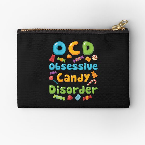 Sweets Lover OCD Obsessive Candy Disorder Zipper Pouch