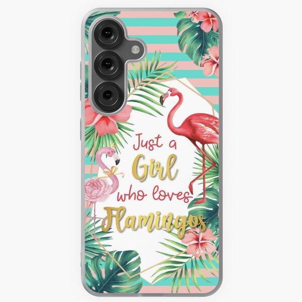 Aperçu de l'œuvre Juste une fille qui aime les flamants roses créée et vendue par Boutique-Chic.