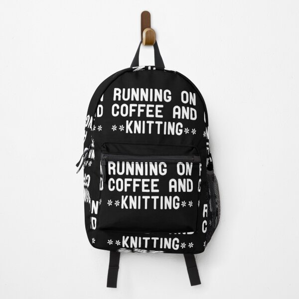 Item preview, Running On Coffee And Knitting designed and sold by ZAstore.