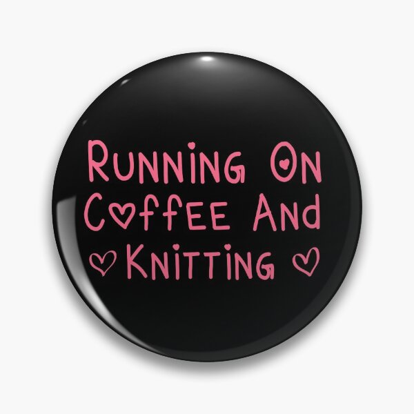 Item preview, Running On Coffee And Knitting designed and sold by ZAstore.