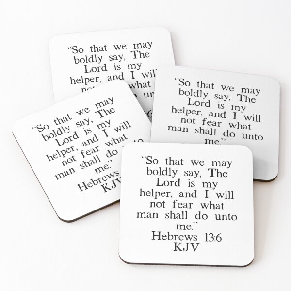 Item preview, Hebrews 13:6 KJV designed and sold by IBMClothing.
