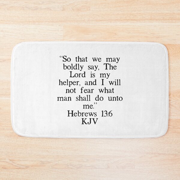 Item preview, Hebrews 13:6 KJV designed and sold by IBMClothing.