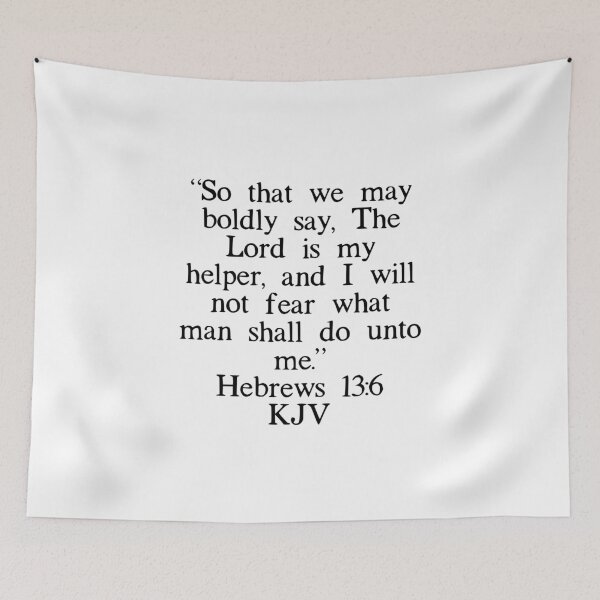 Item preview, Hebrews 13:6 KJV designed and sold by IBMClothing.
