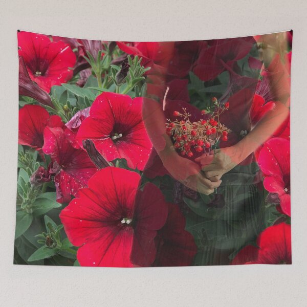 Item preview, Girl with petunia flowers designed and sold by Khala.