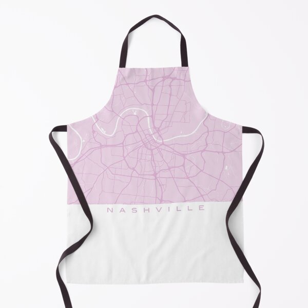 Item preview, Pink Nashville Modern Clean Preppy Mapa designed and sold by MarzStudio.