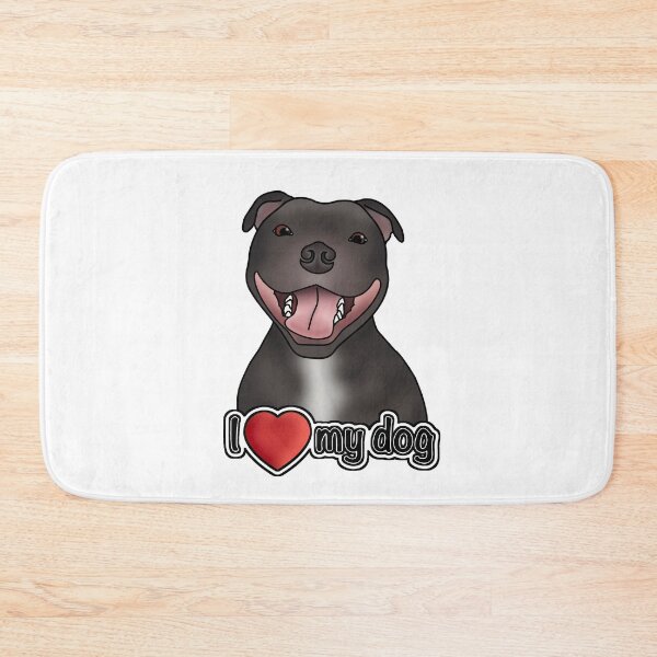Item preview, I Love My Staffordshire Bull Terrier / Staffie / Staffy designed and sold by JadeMadeThis.
