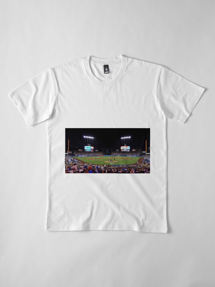 LA Dodgers Shirt Mens Medium Gray Short Sleeve Crew Neck Stadium
