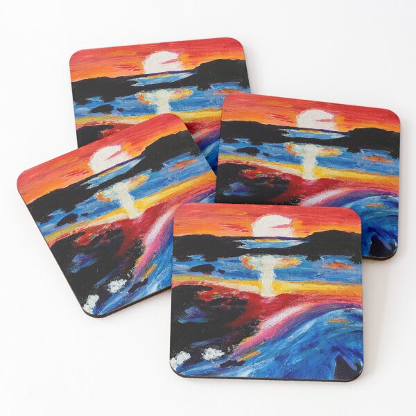 Item preview, Sunset on the rocks designed and sold by Cat-Corazza.