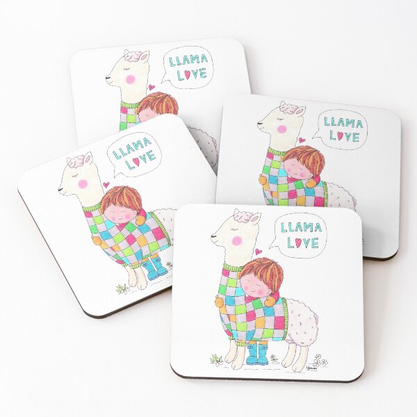 Item preview, Llama Love designed and sold by LouiseFranksArt.