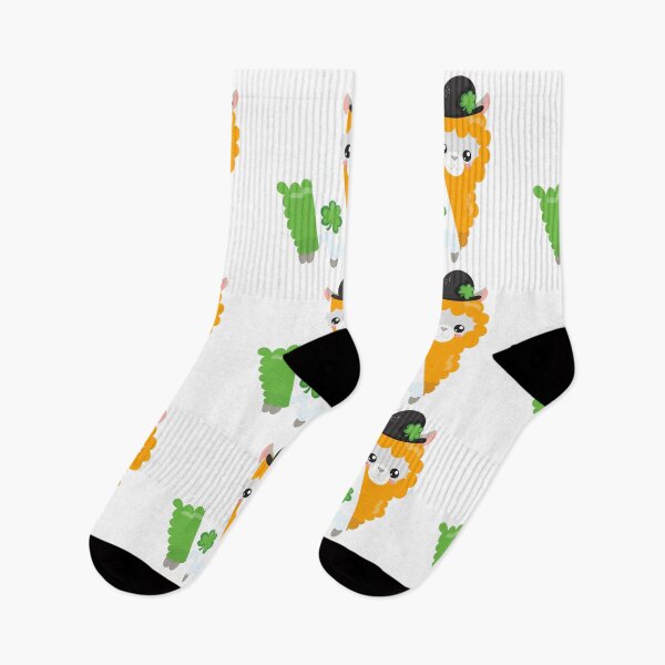 Item preview, Irish Flag Llama St Patrick`s Day with Clover and Leprechaun Hat Shamrock designed and sold by raliceyoga.