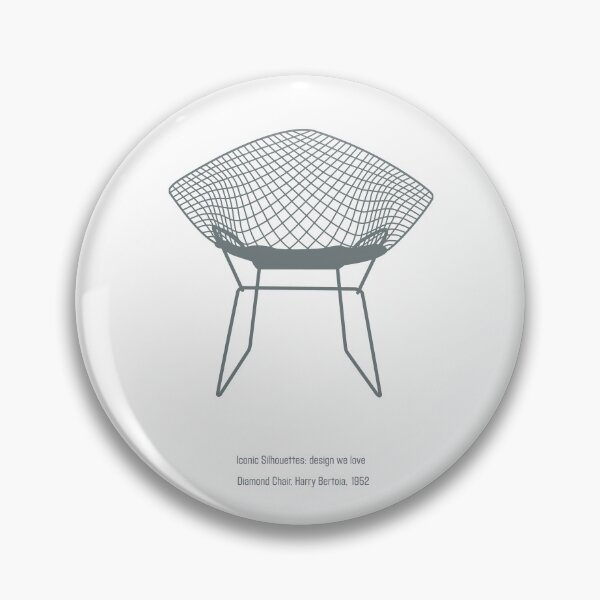 Item preview, Iconic Silhouettes. Design We Love - Diamond Chair, Harry Bertoia - Gray designed and sold by STYLE + EXPRESSION.