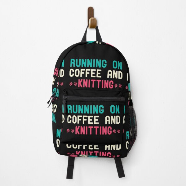 Item preview, Running On Coffee And Knitting designed and sold by ZAstore.