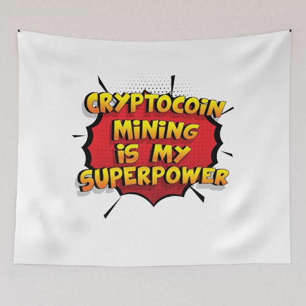 Item preview, Cryptocoin Mining is my Superpower Funny Design Cryptocoin Mining Gift designed and sold by Custom365.