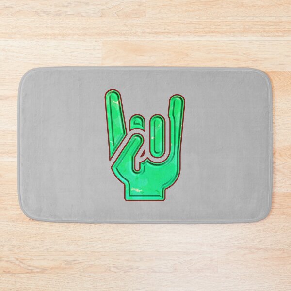 Item preview, Rock Hand Gesture Dented Green Red Cool Salute designed and sold by IBMClothing.