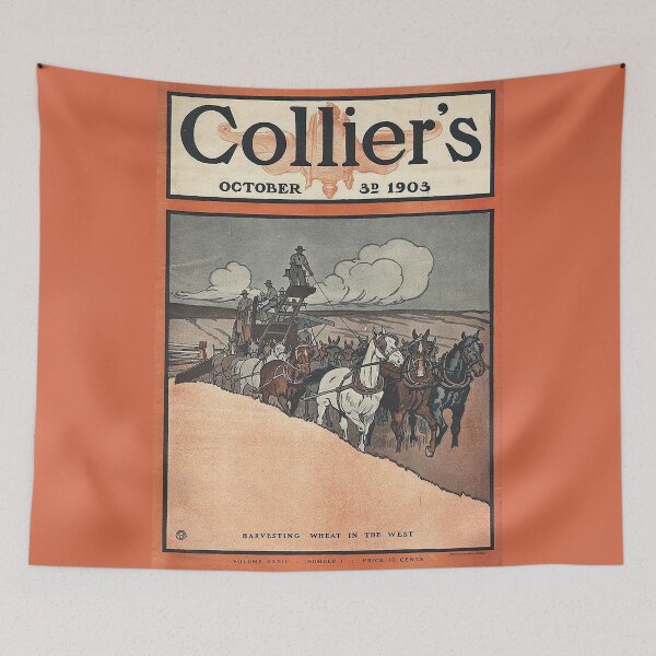 Item preview, COLLIERs - Harvesting Wheat In The West  designed and sold by art-lovers.