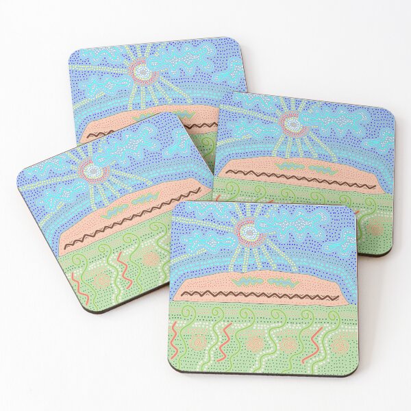 Item preview, Aires Rock Autralian Aboriginal Art designed and sold by iamhewho.