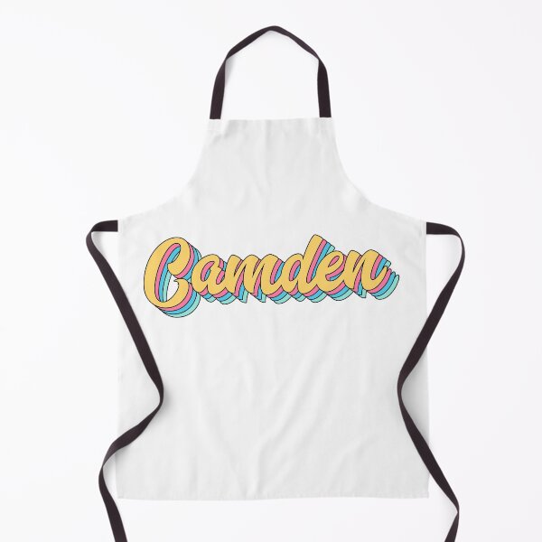 Item preview, Camden Retro Yellow Script designed and sold by modeoftravel.
