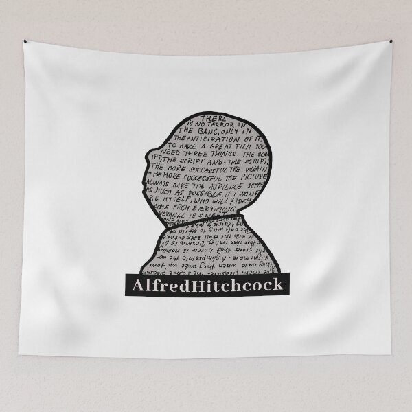 Item preview, Alfred Hitchcock in grey designed and sold by NinaBetterNot.