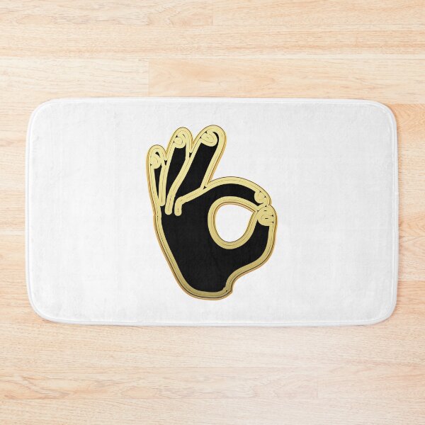 Item preview, OK Sign Gold and Black Cool Okay Hand Salute designed and sold by IBMClothing.