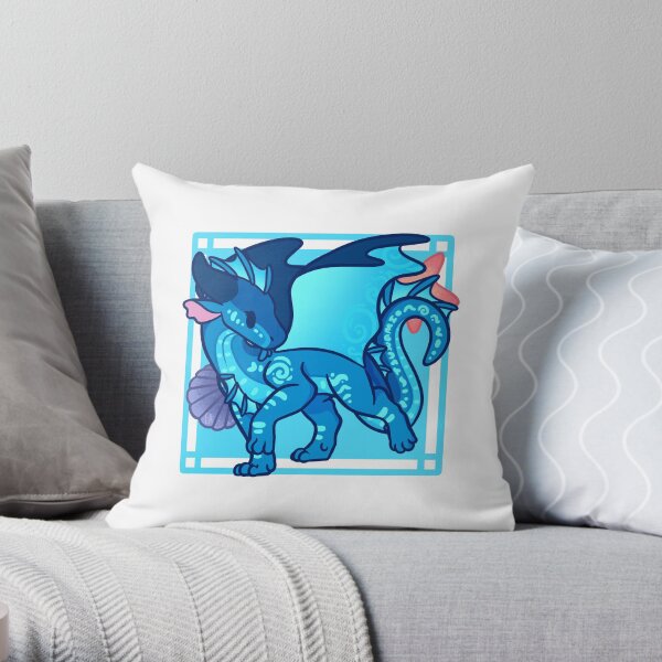 Chibi Tsunami Throw Pillow