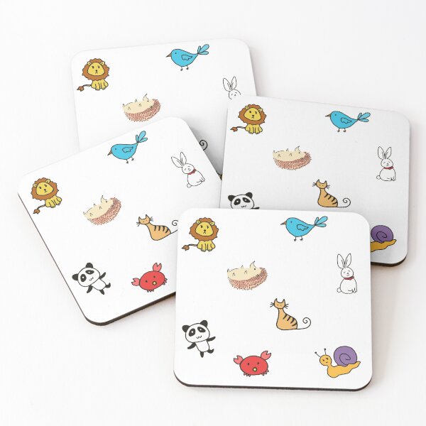 Item preview, Cute animals collection doodle designed and sold by StarlightTales.