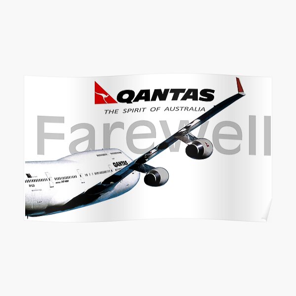 QANTAS 747 FAREWELL Poster