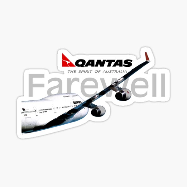 QANTAS 747 FAREWELL Sticker