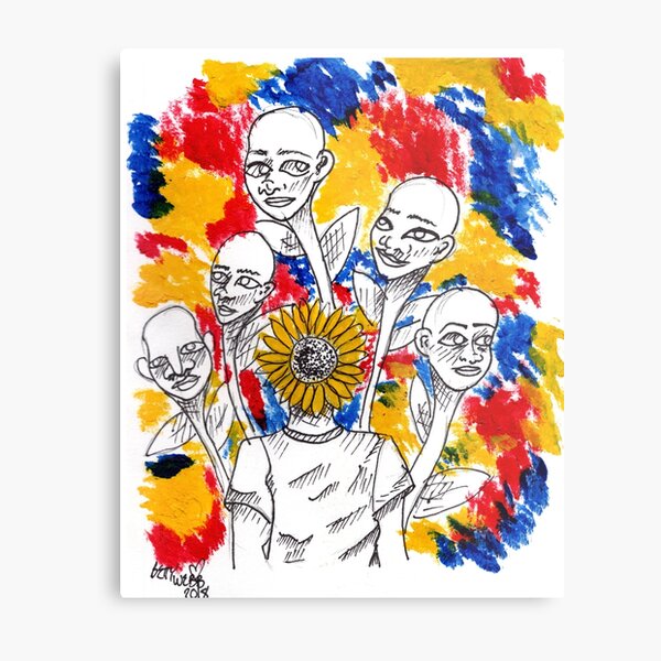 Faces Metal Print
