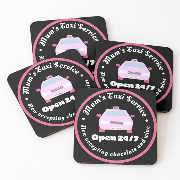 Item preview, Mum’s Taxi Service in pink designed and sold by Funful.
