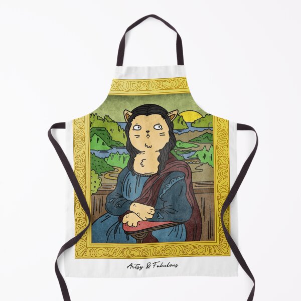 Item preview, Artsy and Fabulous - Mona lisa by Leonardo Da Vinci - Illustration pun designed and sold by KauzSL.