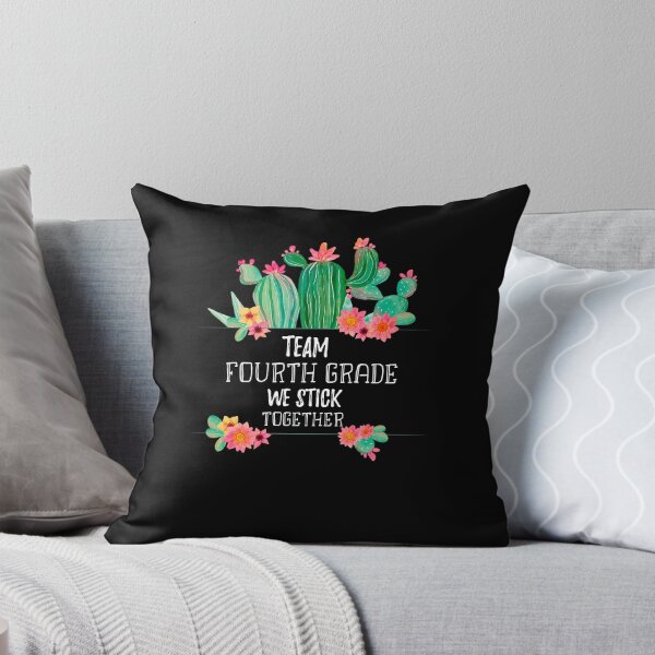 Item preview, Team Fourth Grade We Stick Together - Cute Cactus Watercolor Background designed and sold by Run to Creations.