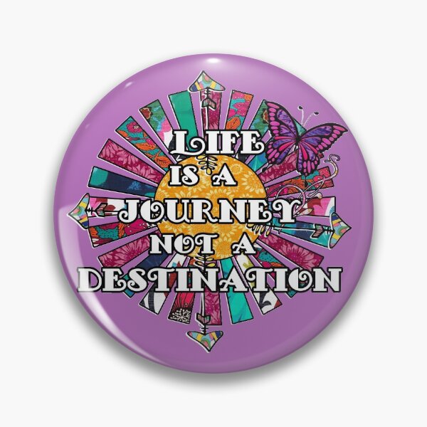 Item preview, Life is a journey not a destination Retro Fabric Collage designed and sold by artbyomega.