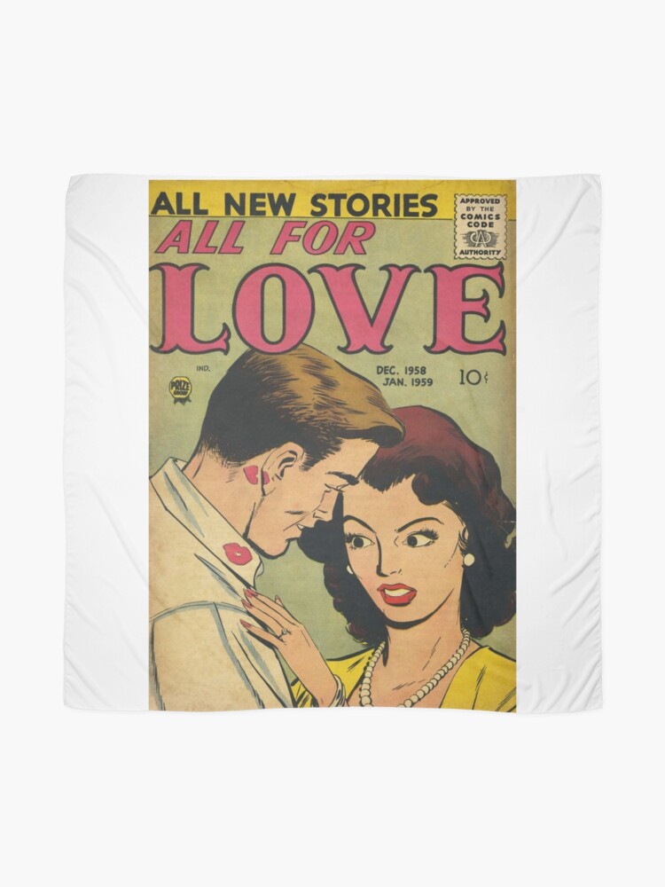Pañuelo «TODO POR AMOR Arte de portada de cómic romántico (15º en una  serie) - ¡Revive la inocencia del romance en otra época como un póster, una  funda para teléfono celular y