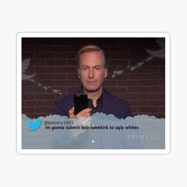 Vista previa del artículo con la obra «Bob Odenkirk blancos feos», diseñado y vendido por vernaflamingo.