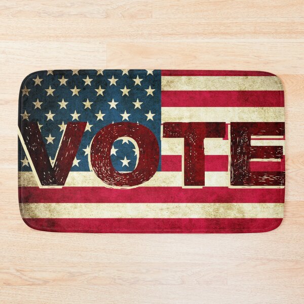 Item preview, VOTE american flag rustic art designed and sold by Fashionmonger.