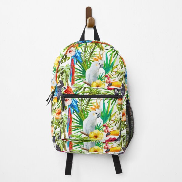 Vista previa del artículo con la obra « el patrón de la selva tropical de cacatúas y tucanes agrega un estallido de color divertido y colorido a estos artículos de regalo. Busque Makanahele para ver mis otros diseños.», diseñado y vendido por Makanahele.