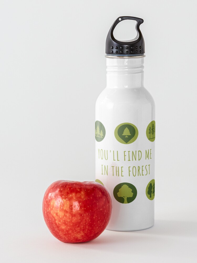 Alternate view of You'll Find Me in the Forest Collection Water Bottle