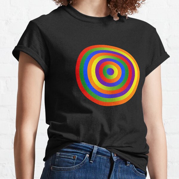 Gay Pride Rainbow Flag, Circled and Endless Classic T-Shirt