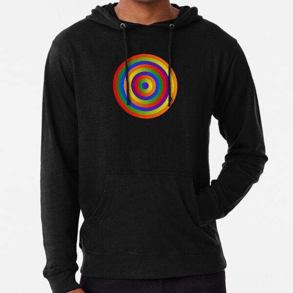 Gay Pride Rainbow Flag, Circled and Endless Lightweight Hoodie