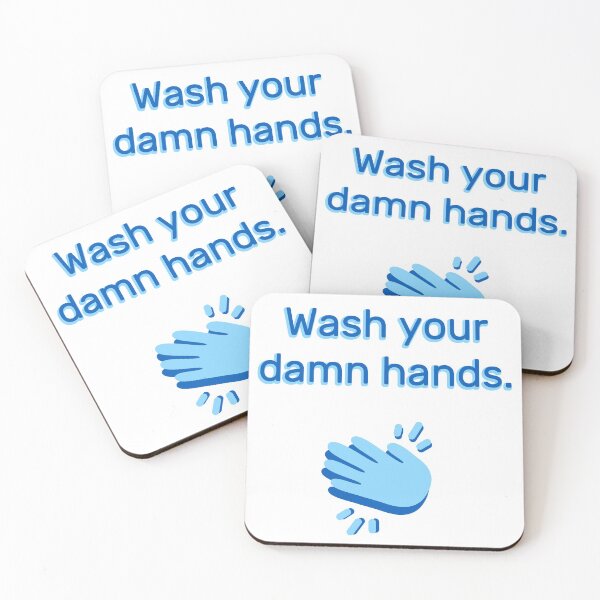 Item preview, Wash Your Damn Hands (Version 2) designed and sold by SarcasticWords.