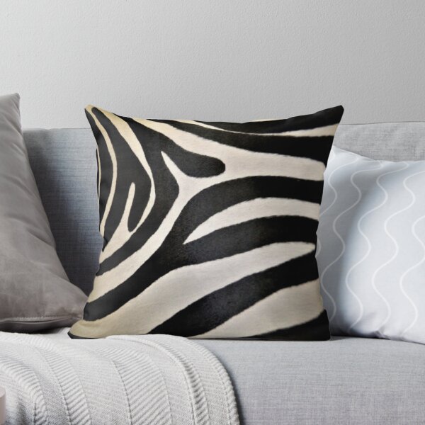 Zebra Design #1 Throw Pillow