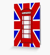 Telephone Booth Greeting Card