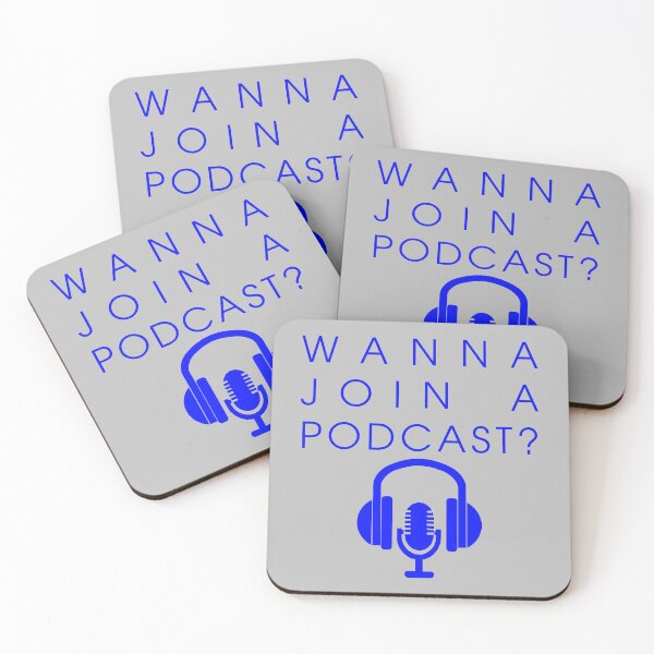 Item preview, Wanna Join A Podcast? | Blue designed and sold by ZMorrisDesigns.